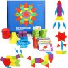 Wooden Pattern Blocks Set