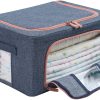 XULAN Foldable Storage Bins Box, 22L Stackable Clothes Container Organizer Set.