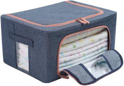 XULAN Foldable Storage Bins Box, 22L Stackable Clothes Container Organizer Set.