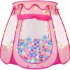 ZUOSEN Pop Up Princess Tent with Star Lights, Toys for 1,2,3 Year Old Girl Birthday Gifts, Easy to Fold and Carry Kids Play Tent with Portable Bag,Suitable for Kids Ball Pit Girls Toys Indoor Outdoor