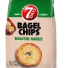 7Days Bagel Chips, Roasted Garlic, Natural, Non-GMO (3.17oz, Pack of 12)