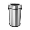 Alpine Industries 17 Gal. Stainless Steel Commercial Trash Can