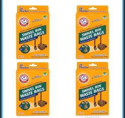 Arm & Hammer Swivel Bin Waste Bags 80ct (4 x 20ct)