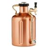 GrowlerWerks uKeg 128 oz. Copper Plated Pressurized Growler