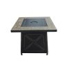 Hampton Bay Crossridge 50,000 BTU Antique Bronze Finish Gas Fire Pit