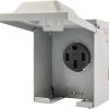 RVGUARD 50 Amp 125 250 Volt RV EV Power Outlet Box