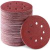 S SATC 5 inch 8 Holes Dustless Hook and Loop Sanding Discs, 150PCS