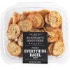 Schwartz Brothers Bakery, Bagel Chips, Everything, Organic, Kosher, Artisanal, Vegan. Freshly baked 8oz container. (Pack of 4)