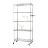 TRINITY 5-Shelf Steel Pantry Organizer with Shelf Dividers