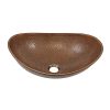 SINKOLOGY Confucius 19 in. Copper Vessel Sink Handmade Pure Copper Sink in Antique Copper - Copy