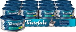 Blue Buffalo Tastefuls Tuna Entrée in Gravy Flaked Wet Cat Food, 5.5 Oz, Case of 24