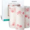 KitchLife Reusable Bamboo Paper Towels - 3 Rolls, Sakura