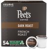 Peet's Coffee French Roast, Dark Roast, 54 Count Single Serve K-Cup Coffee Pods for Keurig Coffee Maker