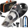 THISWORX TWC-01 Car Vacuum Cleaner - Portable, High Power, Mini Handheld Vacuum w/ 3 Attachments, 16 Ft Cord & Bag