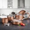 Tramontina Cookware Set Nonstick 11-Piece Metallic Copper 80143/590DS