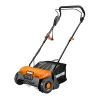 WORX WG850 12 Amp 14 Inch Corded Electric Dethatcher, Black