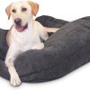 K&H Pet Products Cuddle Cube Pillow Cat & Dog Bed, Gray, Large (32 in x 32 in)