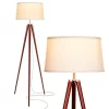 Brightech  61-in Walnut Brown Tripod Floor Lamp