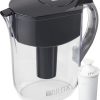 Brita  Grand 10-cup Black Plastic Water Filter Pitcher