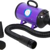 Flying Pig Grooming High Velocity Dog & Cat Grooming Dryer (Purple)