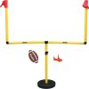 Franklin Sports Youth Football Goal-Post Set — Kids’ Football Goal Post with Mini Football — Fun Football Goal for All Ages — Easy Assembly — Adjustable Height — Weighted Base