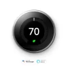 Google  Nest Learning Smart Thermostat with WiFi Compatibility (3rd Generation) - Stainless Steel