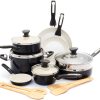 Greenpan  Rio 16pc Ceramic Nonstick Cookware Set, Black