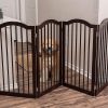 Internet's Best Traditional Arch Pet Gate, Espresso