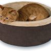 K&H Pet Products Thermo-Kitty Cat Bed, Mocha