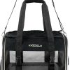 Katziela Quilted Companion Cat & Dog Carrier – Black