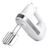 Kenmore 5-Speed Hand Mixer Beater Blender, 250 Watts, with Beaters, Dough Hooks, Liquid Blending Rod, Automatic Cord Retract, Burst Control, and Clip-On Accessory Storage