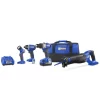 Kobalt KLC 4024A-03 4-Tool 24-Volt Max Brushless Power Tool Combo Kit with Soft Case (1-Battery Included and Charger Included)