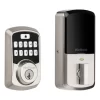 Kwikset  Aura Satin Nickel Bluetooth Compatibility Single Cylinder Electronic Deadbolt Lighted Keypad