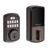 Kwikset  Aura Venetian Bronze Bluetooth Enabled Single Cylinder Electronic Deadbolt Lighted Keypad