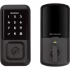 Kwikset Halo Matte Black Wi-fi Compatibility Single Cylinder Electronic Deadbolt Lighted Keypad Touchscreen