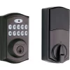 Kwikset SmartCode 913 Venetian Bronze Single Cylinder Electronic Deadbolt Lighted Keypad