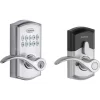 Kwikset  SmartCode 955 Satin Chrome Single Cylinder Electronic Handle Lighted Keypad