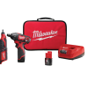 Milwaukee 2401-22-2460-20 M12 12-Volt Lithium-Ion Cordless 1/4 in. Hex Screwdriver Kit with M12 Lithium-Ion Cordless Rotary Tool (Tool Only)