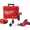 Milwaukee 2553-22-2420-20 M12 FUEL 12V Lithium-Ion Brushless Cordless 1/4 in. Hex Impact Driver Kit W/ M12 HACKZALL