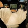 Plush Paws Products Seat Cover for Compact Cars, Small, Tan