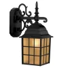 Portfolio  1-Light 14.37-in H Black Outdoor Wall Light