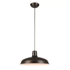 Project Source  Bronze Farmhouse Bell Pendant Light