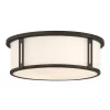 Quoizel Harbor 2-Light 12.91-in Bronze Flush Mount Light