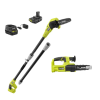 RYOBI P20310 ONE+ 18V 8 in. Cordless Battery Pole Saw and 8 in. Pruning Saw Combo Kit with 2.0 Ah Battery and Charger