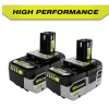 RYOBI PBP2004 ONE+ 18V HIGH PERFORMANCE Lithium-Ion 4.0 Ah Battery (2-Pack)