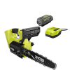 RYOBI RY40590 40V HP Brushless 12 in. Top Handle Cordless Battery Chainsaw with 4.0 Battery and Charger