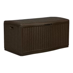 Suncast  52.75-in L x 29-in 124-Gallon Java Plastic Deck Box