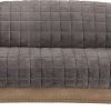 Sure Fit Home Décor Furniture Protector Deluxe Pet Sofa Cover, Polyester, Machine Washable, Sofa, Dark Gray