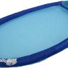 SwimWays Water Hammock Styled Spring Swimming Pool Float Blue Recliner with Mesh Bed, Oversized Pillow, and Carry Bag