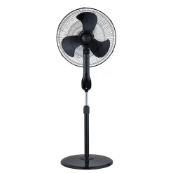 Utilitech  18-in 3-Speed Indoor Black Oscillating Pedestal Fan